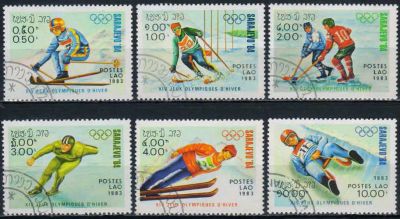 Лот: 20777059. Фото: 1. 1983. Лаос. Зимние Олимпийские... Марки