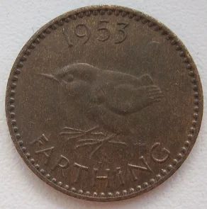Лот: 12148860. Фото: 1. Великобритания 1 фартинг 1953... Великобритания и острова