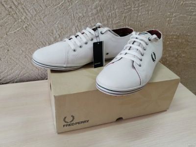 Лот: 14402627. Фото: 1. Fred Perry Kingston Twill Tipped... Кеды, кроссовки, слипоны