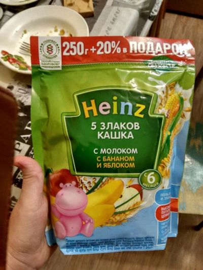Лот: 15227234. Фото: 1. Каша Heinz молочная. Детское питание