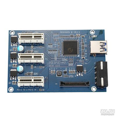Лот: 15183865. Фото: 1. 3 PCI-E в одном слоте! Мультипликатор... Шлейфы, кабели, переходники