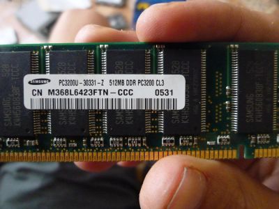 Лот: 4438406. Фото: 1. ОЗУ память Samsung DDR 512 mb... Оперативная память