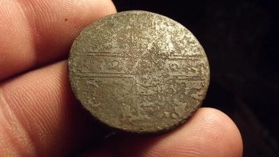 Лот: 10735364. Фото: 1. Крестовый пятак 1727 года. Редкость... Россия до 1917 года
