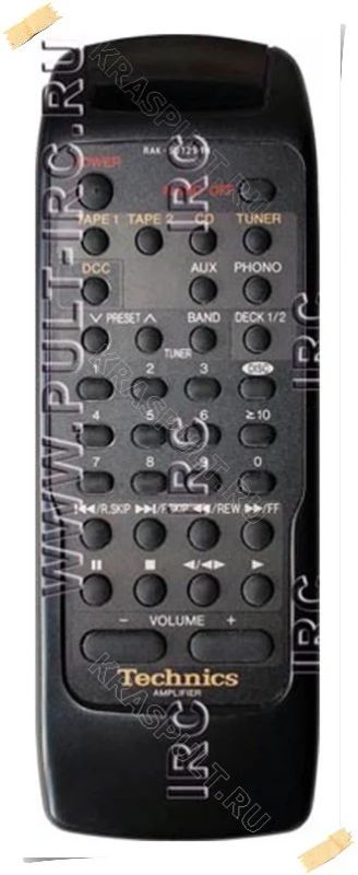 Лот: 16105482. Фото: 1. Пульт TECHNICS RAK-SU129WH. Пульты ДУ