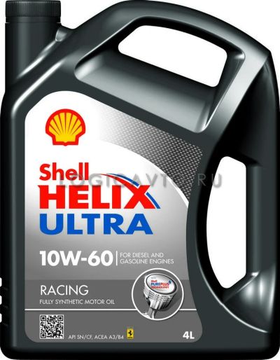 Лот: 12811517. Фото: 1. Shell, Helix Ultra Racing, 10W-60... Расходные материалы