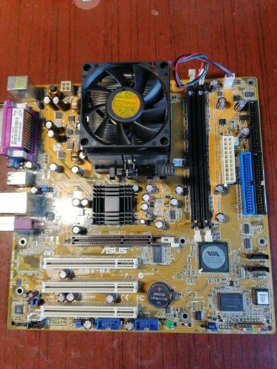 Лот: 17103417. Фото: 1. Asus K8V-MX. Материнские платы