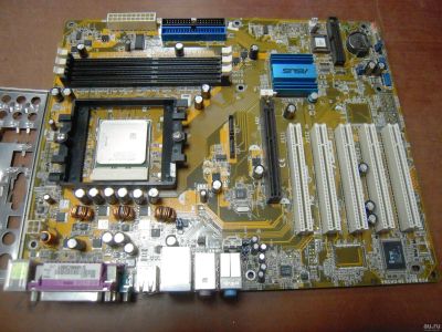 Лот: 13244313. Фото: 1. Материнская плата ASUS K8N 754... Материнские платы