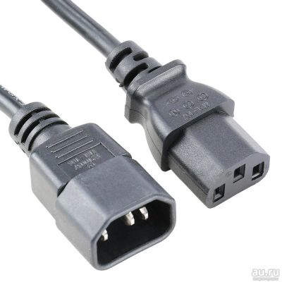 Лот: 13557958. Фото: 1. Кабель питания 3pin IEC-320-C13... Шлейфы, кабели, переходники