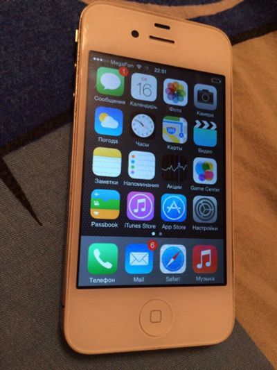 Лот: 10300726. Фото: 1. Iphone 4 РСТ идеальный. Смартфоны