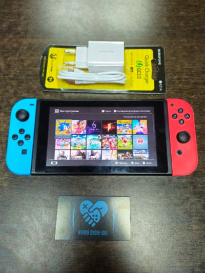 Лот: 21086684. Фото: 1. Nintendo Switch 256gb Прошитый... Игровые приставки, консоли