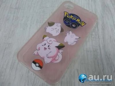 Лот: 13418091. Фото: 1. Чехол POKEMON GO iPhone 4 силикон... Чехлы, бамперы
