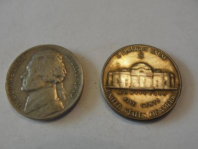 Лот: 4927489. Фото: 1. США 5 центов, 1940-1943. Америка