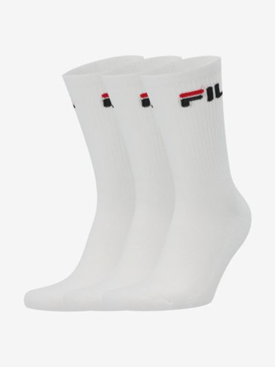 Лот: 22439183. Фото: 1. Носки FILA, 3 пары, Белый. Другое (спортивная одежда)