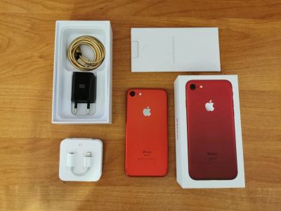 Лот: 15235729. Фото: 1. iPhone 7 Red 32gb RFB. Смартфоны