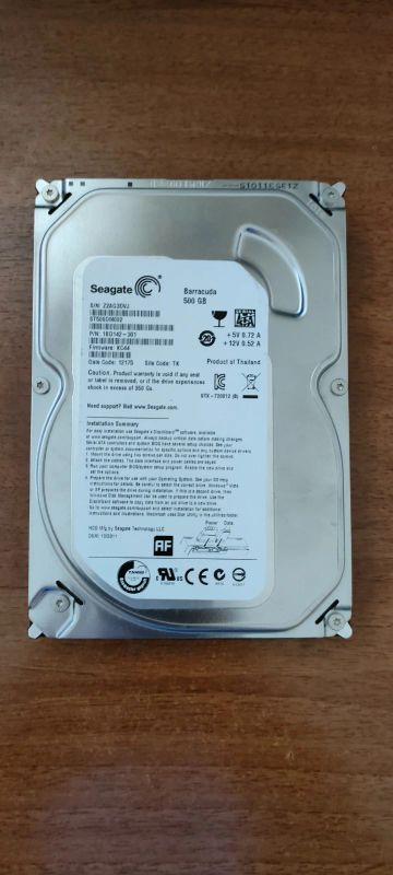 Лот: 18757460. Фото: 1. Жесткий диск Seagate 500GB. Жёсткие диски (HDD)