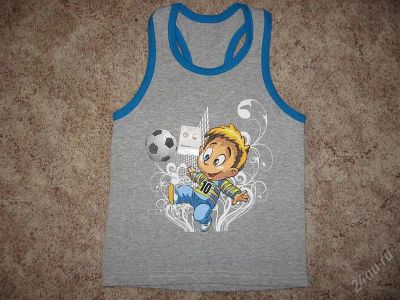 Лот: 2571654. Фото: 1. Майка-Борцовка новая рост 92 1. Футболки, поло, топы, лонгсливы