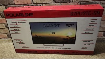 Лот: 21395988. Фото: 1. Телевизор Smart tv Polarline... Телевизоры