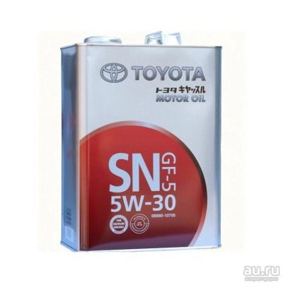 Лот: 9070349. Фото: 1. Toyota SAE 5W-30 SN 4L. Масла, жидкости