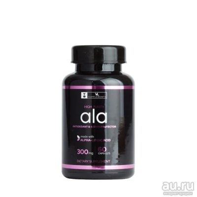 Лот: 13739517. Фото: 1. Alpha-lipoic acid от VLsupplements... Спортивное питание, витамины