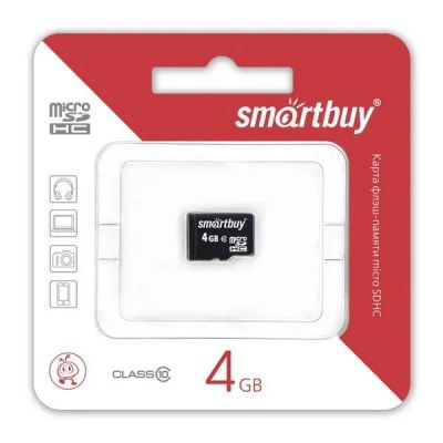 Лот: 11759585. Фото: 1. MicroSD 4 Gb Smart Buy. Карты памяти