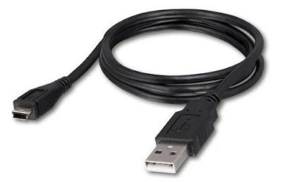 Лот: 17986557. Фото: 1. Кабель USB - miniUSB 0.8м Black... Дата-кабели, переходники