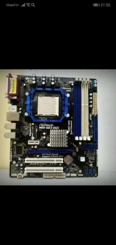 Лот: 13944944. Фото: 1. Материнская плата asrock n68-ge3... Материнские платы