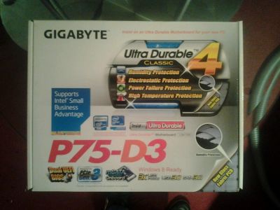 Лот: 6460598. Фото: 1. Материнская плата Gigabyte GA-P75-D3... Материнские платы