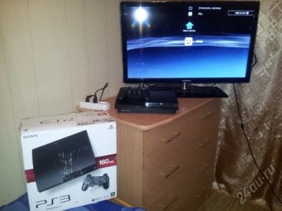 Лот: 5351359. Фото: 1. PS3 slim 160гб. Игровые приставки, консоли