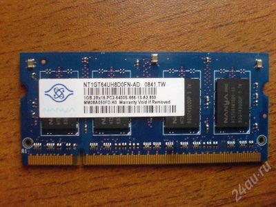 Лот: 597592. Фото: 1. Nanya DDR II PC6400 1Gb. Другое (комплектующие)