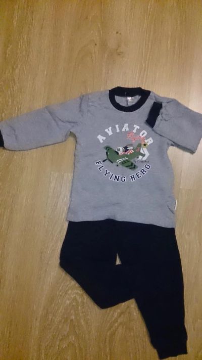Лот: 7165877. Фото: 1. Продам теплую пижаму Крокид синюю. Одежда для дома