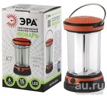 Лот: 9319005. Фото: 1. Фонарь кемпинг ERA К7 6*LED 3... Фонарики