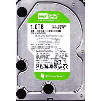 Лот: 4256900. Фото: 1. Жесткий диск Western Digital WD10EADS... Жёсткие диски (HDD)
