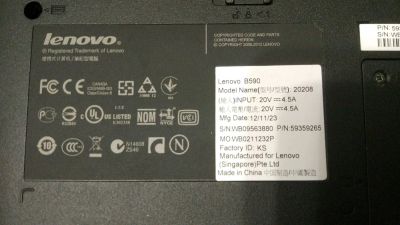 Лот: 12874134. Фото: 1. Ноутбук Lenovo B590. Ноутбуки