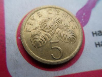 Лот: 10793737. Фото: 1. Сингапур 5 центов 1989. Азия