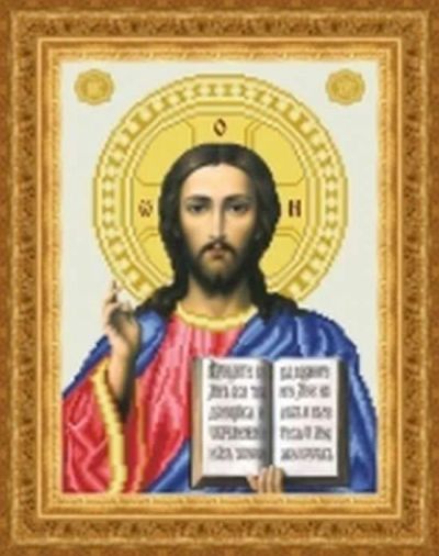 Лот: 5159740. Фото: 1. Господь Вседержитель - 3. Заготовка... Вышивание