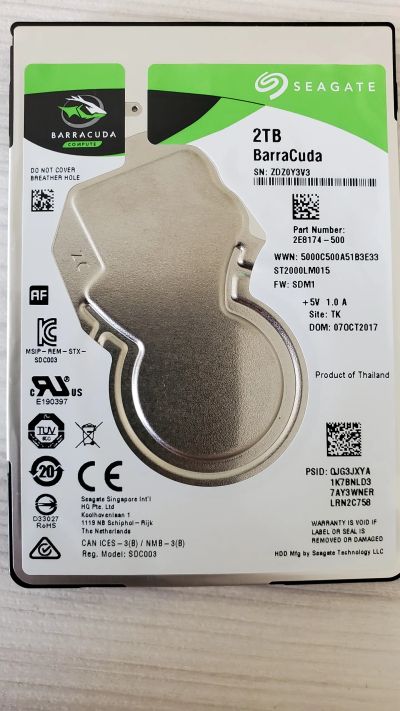 Лот: 19078851. Фото: 1. 2Tb SATA Seagate ST2000LM015 Barracuda... Жёсткие диски (HDD)