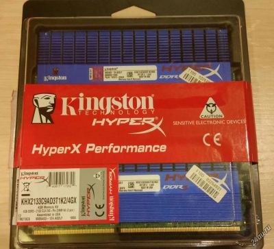 Лот: 5547720. Фото: 1. Оперативная память Kingston Hyper... Оперативная память