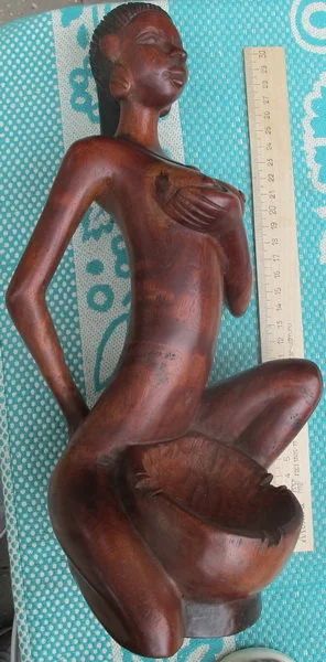 Лот: 14129868. Фото: 1. статуэтка Африканская Принцесса... Скульптуры