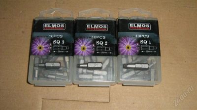 Лот: 2555312. Фото: 1. Бита квадрат Elmos SQ1-25 SQ2-25... Расходные материалы, сменные насадки