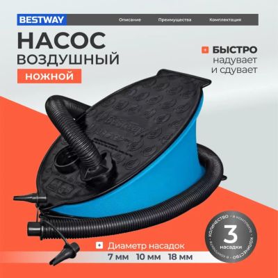 Лот: 24104453. Фото: 1. Насос воздушный ножной, 1.4 л... Насосы садовые, мотопомпы