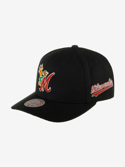 Лот: 23574720. Фото: 1. Бейсболка MITCHELL NESS HHSS6278-MBUYYPPPBLCK... Другое (спортивная одежда)