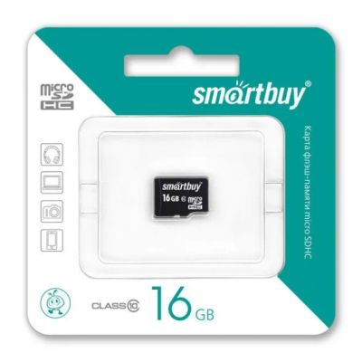 Лот: 6893036. Фото: 1. microSD 16Gb флеш карта Smartbuy. Карты памяти
