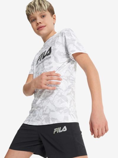 Лот: 24879143. Фото: 1. Футболка для мальчиков FILA, Белый. Другое (спортивная одежда)