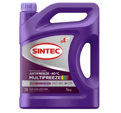 Лот: 21094998. Фото: 1. Антифриз Sintec Multifreeze 5кг... Масла, жидкости