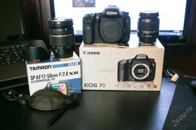 Лот: 2579655. Фото: 1. Canon EOS 7D + 2 стекла на выбор... Цифровые зеркальные