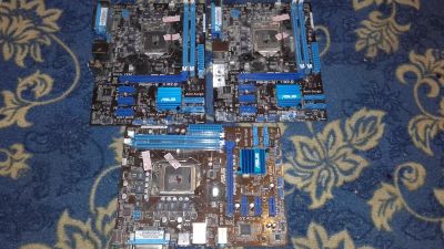 Лот: 6755521. Фото: 1. 3 материнские платы ASUS p8h61... Материнские платы
