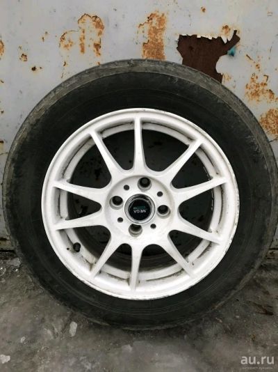 Лот: 13438343. Фото: 1. Литье r14, летняя резина, обмен. Шины на дисках