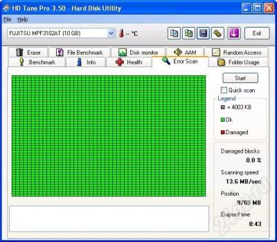 Лот: 348323. Фото: 1. 10 GB IDE Fujitsu MPF3102AT. Жёсткие диски (HDD)