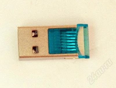 Лот: 1084689. Фото: 1. Самый маленький картридер microSD... Картридеры