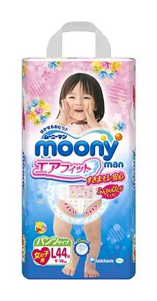 Лот: 4016447. Фото: 1. Японские подгузники-трусики Moony... Детская гигиена